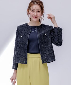  リボンヤーンシアーツイード ジャケット