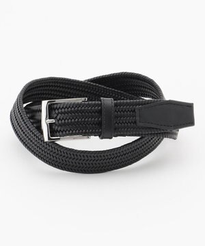 【イタリア素材使用/日本製】レザーメッシュストレッチ　ベルト