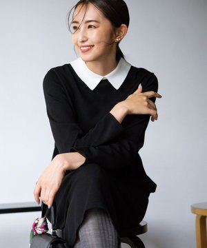  【新色追加！】Elena襟付き ニットワンピース