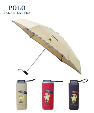  【ポロベア/コンパクトミニ】POLO RALPH LAUREN（ポロ ラルフローレン） ツイル無地×レインベア