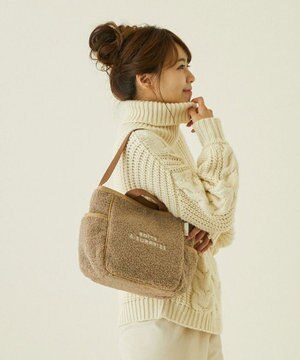  1349【モコかわいい】EU.スクエア2WAY.ボア-A