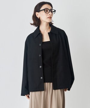  【男女兼用】フラノライク ショートブルゾン [24年秋冬商品]