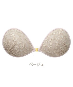  【NuBra / ボリュームアップ】パテッドヌーブラ クラシカルブーケ 蒸れにくい バックレス コレクション デザインヌーブラ 正規品