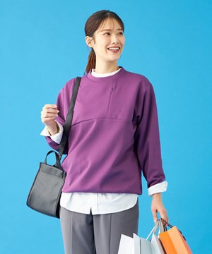 【UVカット・吸水速乾・ストレッチ・軽量・アンチピリング 】ダンボールクルーネックスウェット（S・Mサイズ）