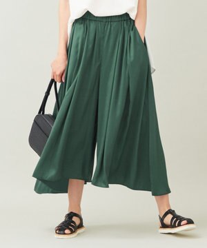  【ウエストゴム】ダルサテン スカーチョ