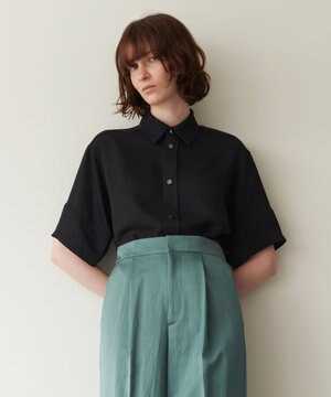  【ReNAVE　洗える】アセテートギャバシャツ