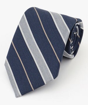  【LINEN MIX COLLECTION】レジメンタル ネクタイ