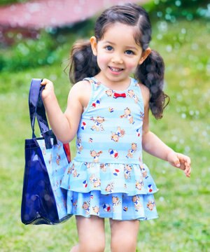  【ミキハウス】【80-110cm】ミキハウスベア ワンピース水着