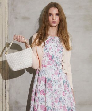  【洗える】ZIGZAG KNIT カーディガン