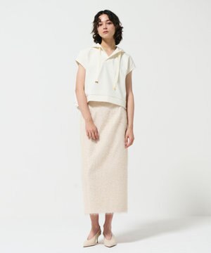  クロップトジャージトップ