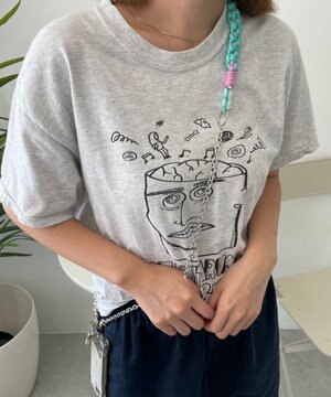  配色ロープチェーンストラップ