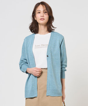 【冷房対策に】DRY COMFORT Vネック カーディガン