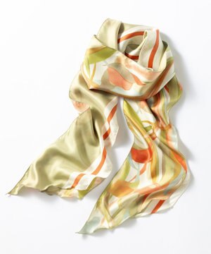  Ratti  ペインティング柄 ロングスカーフ