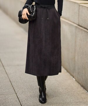  【SHIHOさん着用】ソフトコーデュロイ スカート
