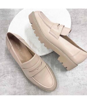  <MODE ET JACOMO>厚底コインローファー