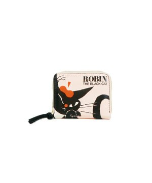 ペルケ perche×黒ねこ意匠 ROBIN / ジャバラカードウォレット