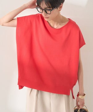 フレンチスリーブニットプルオーバー