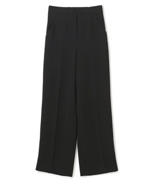  【洗える】プランプトフルー　ワイドトラウザーズ