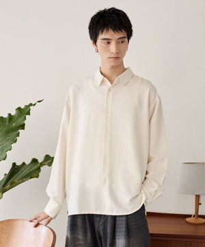  ルーズシルエットボックスシャツ（LS）