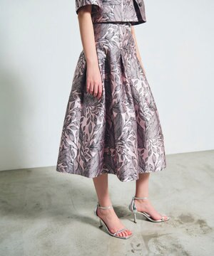  ボタニカルジャガードスカート