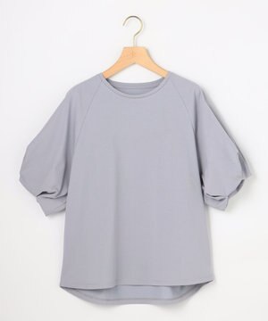  【先行予約】プレーティング天竺 バルーンスリーブカットソー