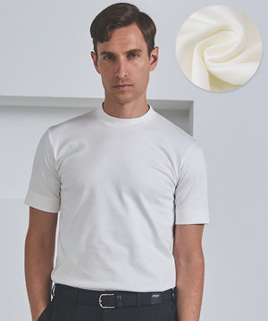  クルーネック以上 モックネック未満【ジャケット専用】カバーネック ドレスTシャツ