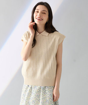 アイレットパターン ニットプルオーバー