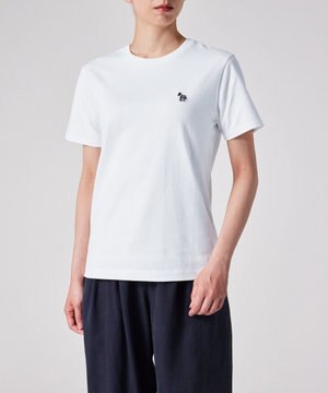  ゼブラ ワンポイント 半袖Tシャツ