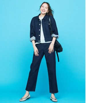 【UNFILO DENIM/新色追加】撥水ストレッチ テーパードデニム