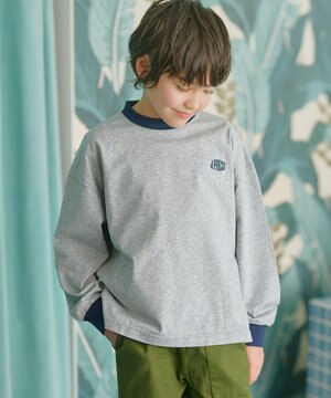  【140-170cm】バックブル 長袖カットソー