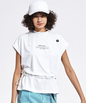 【UVカット / 吸水速乾 / 伸縮性抜群】【WOMEN】ウエスト切り替えモック T