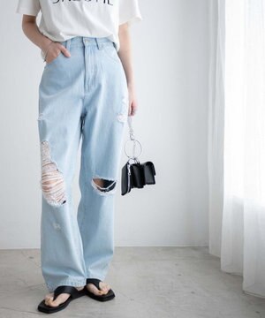  ヘビークラッシュローライズパンツ