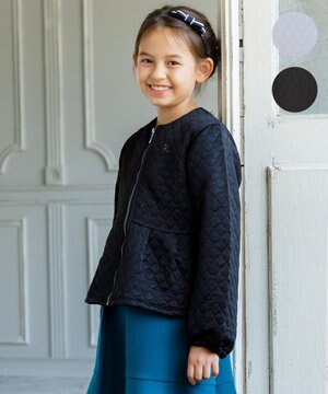  【110-140㎝】ハートキルトジャガード アウター