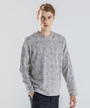  【新素材】パフィーチェックジャージー　クルーネックカットソー