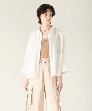  コクーンシルエットシャツ