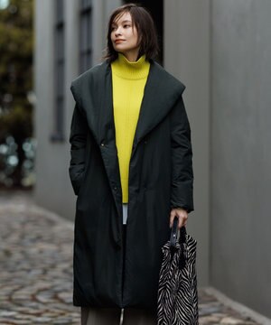 【撥水加工】ADS ダウン ショールカラーロングコート