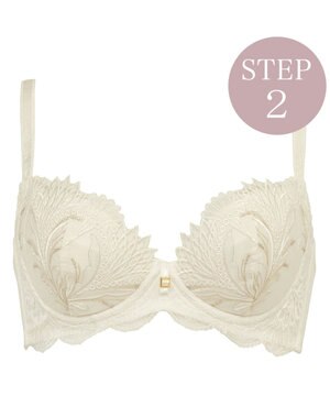  【BRADELIS New York/ 育乳補整ブラ・STEP2 寄せる】ローズステップ2ブラ26S1 補正下着 しっかり谷間を作るブラ