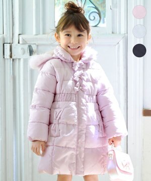  【洗濯機OK】中綿Aラインロングコート