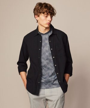  【キングサイズ・オーガニックコットン/サスティナブル】JOE COTTON プリッセリバー リバーシブル シャツ