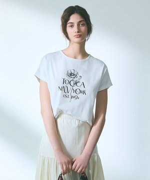  【接触冷感・UV90%以上カット・洗える】BLOOM OF TOCCA Tシャツ