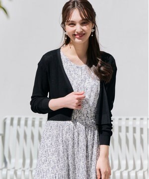  【接触冷感・UVケア】ショートレングス畔 カーディガン