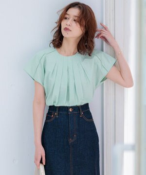  【洗える】シャルマンエンブロイダリー Tブラウス