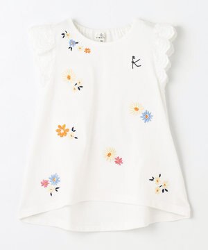  【100㎝】フラワーエンブロイダリー チュニック