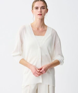  ラスターシアーニット ロングカーディガン