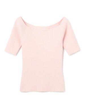  【ご好評につき追加生産】ドライタッチ ニット オフショル トップス（uncrave WHITE）