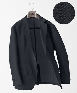  圧倒的清涼感・８つの夏機能【接触冷感/通気性/軽量/撥水…等】クールドッツ セットアップジャケット_ヘリンボーンプリント（25年モデル）