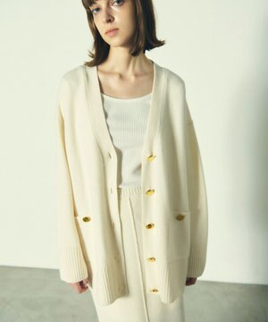  メリノウールニットカーディガン