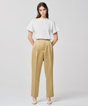  ラスターサテン パンツ（uncrave WHITE）