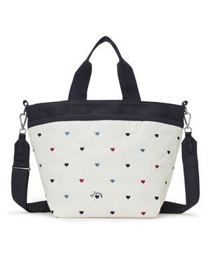  BUCKET TOTE/トリコロールハートエンブロイダリー