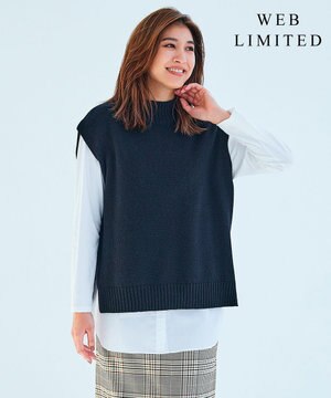 【WEB限定カラーあり・洗える】AZALEA ニットベスト